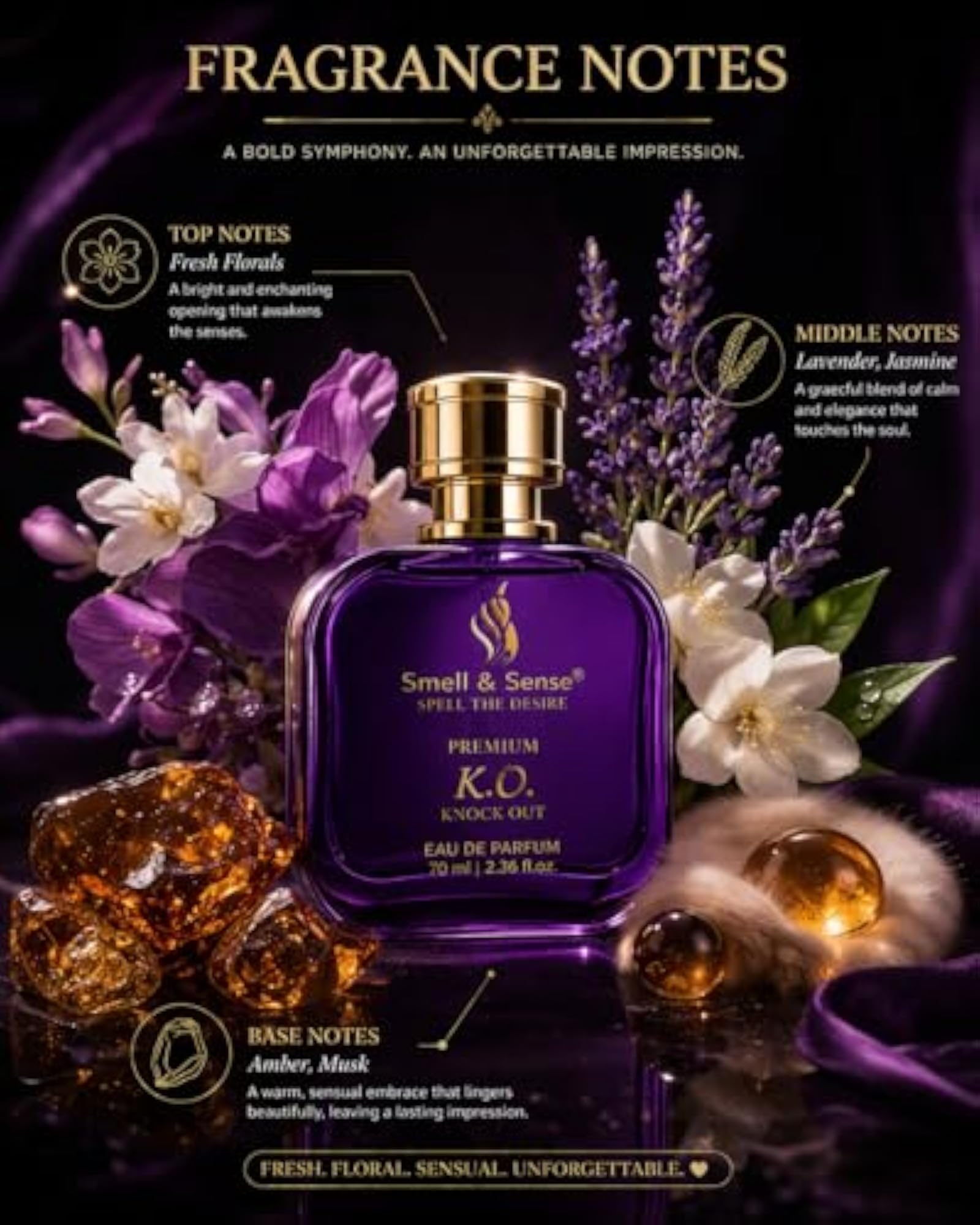 K.O. Knock Out Unisex Eau de Parfum, Gift for All